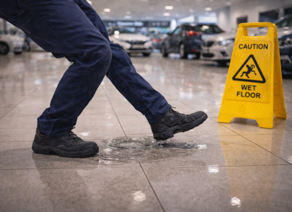 Slips and Trips in the Motor Vehicle Industry